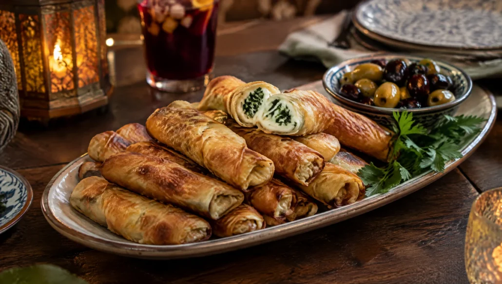 How to Make Crispy Cheese Rolls (Rakakat)