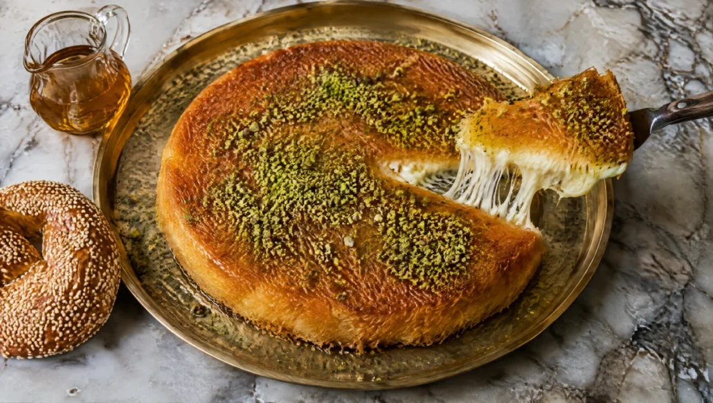 How to Make Homemade Lebanese Kanafa (Knefeh bi Jibneh)