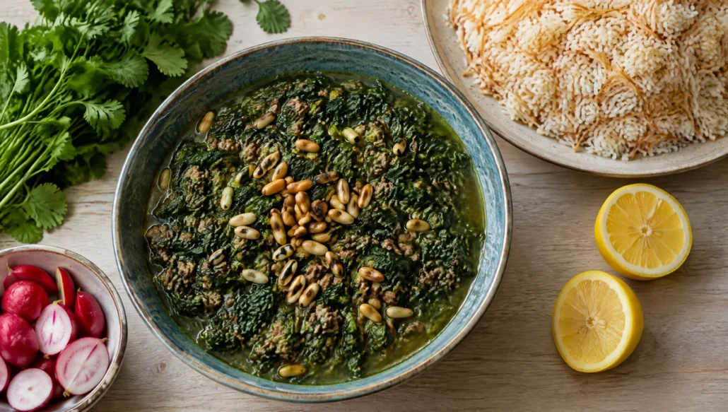 How to Make Lebanese Spinach Stew (Yakhnet Sbanekh)